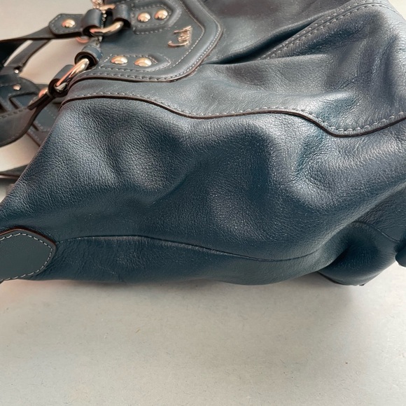 EUC Coach “Ashley” Leather Satchel | Teal Blue - Picture 3 of 13